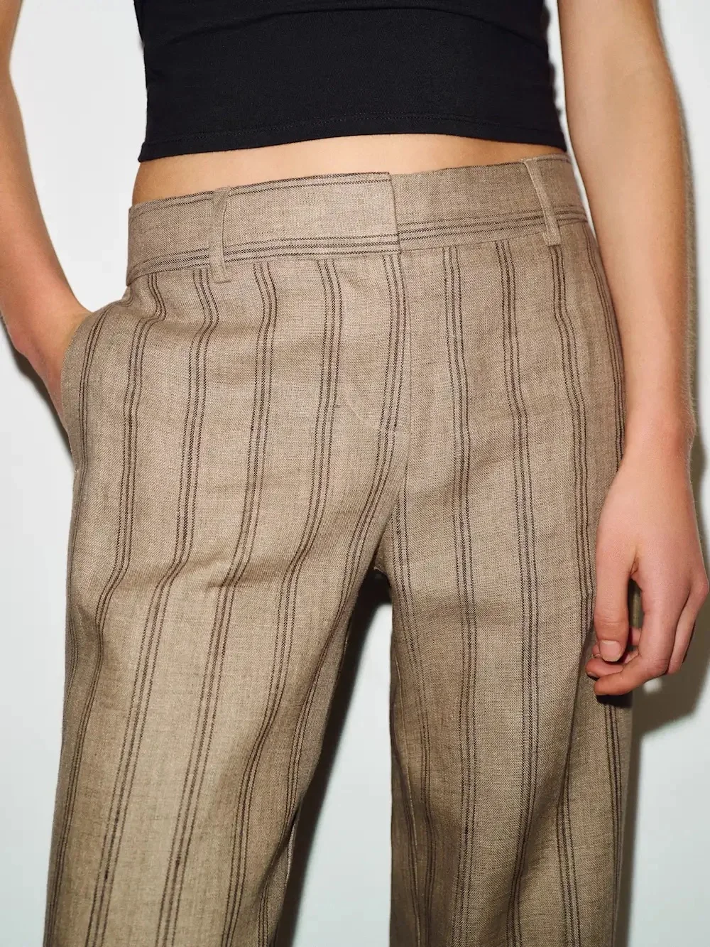 Reformation Gisele low rise linen pant